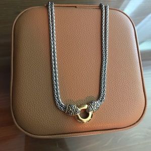 John Medeiros ANTIQUA GOLD CIRCLE DOUBLE NECKLACE